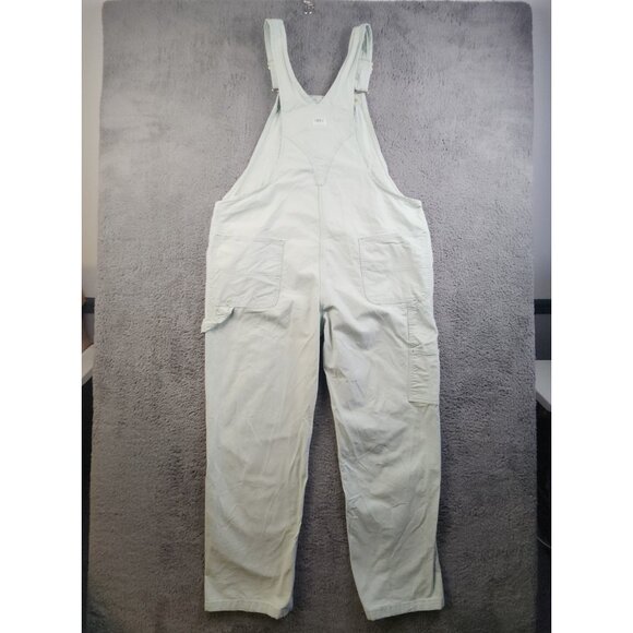 Liberty Overalls Adult 2XL Green Canvas Bibs Un-Lined Workwear Outdoor Barn Farm - Picture 2 of 10